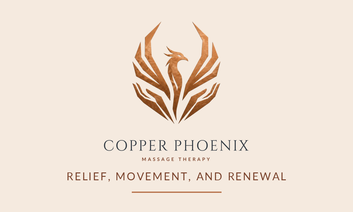 Front of the Copper Phoenix business card